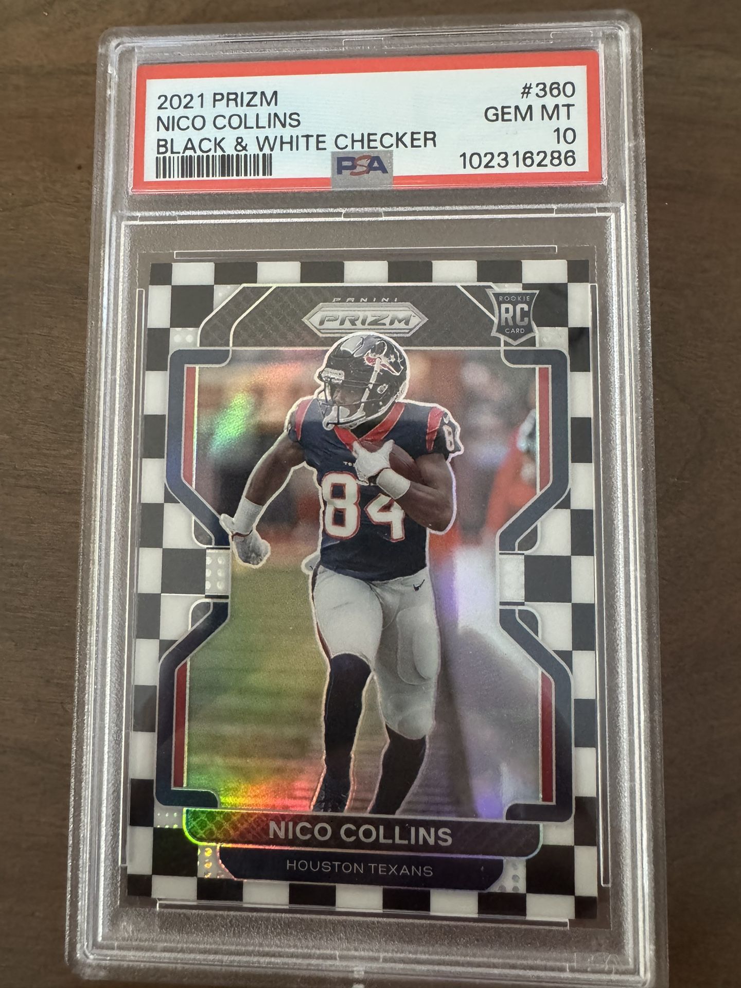 Nico Collins PSA 10 Checkerboard SSP