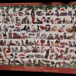 1000 Piece Cat Christmas Puzzle