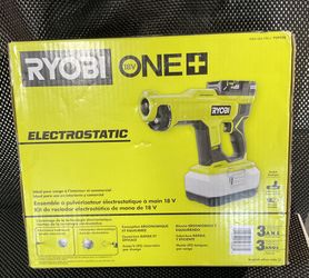 NIB Ryobi ONE+ 18V Cordless Handheld Electrostatic Sprayer Kit with (1) 2.0 Ah Battery and Charger