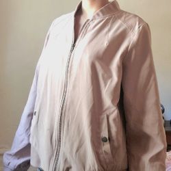 Mauve Pink Bomber Jacket Size M