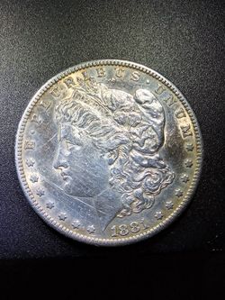 1881.S, MORGAN SILVER DOLLAR 