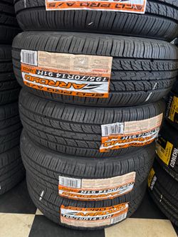 📲✅195/70/14 vendo set de llantas nuevas Arroyo