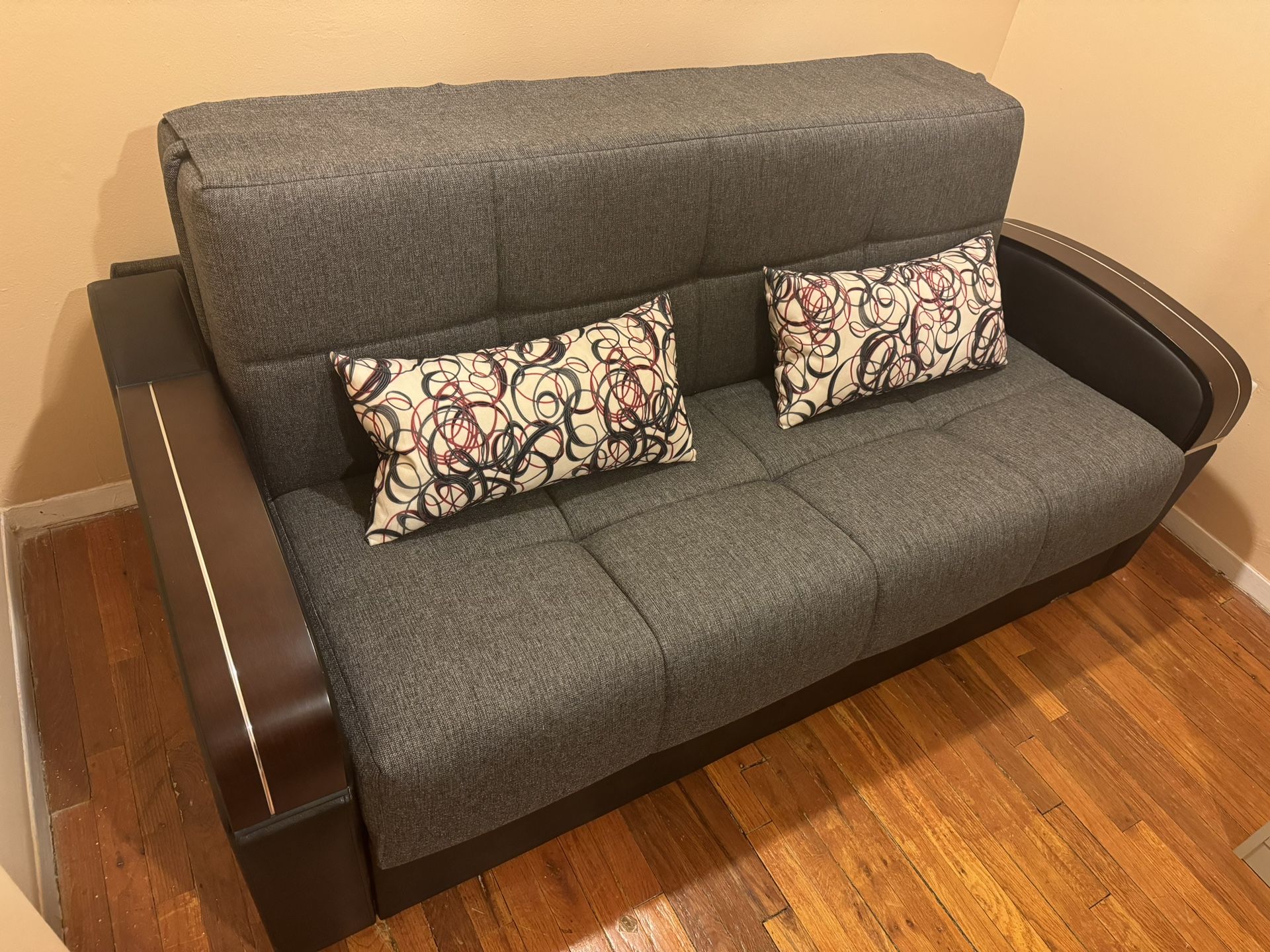 Sleeper Sofa Bed with Storage Mobimax, Gray by Kilim