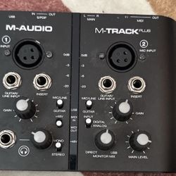 M-Audio M-Track 2 Channel USB Audio Interface XLR-MIDI