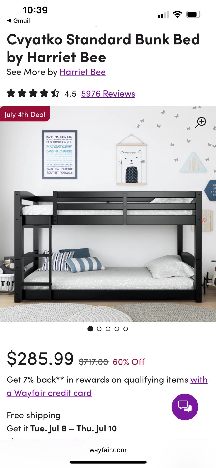 Twin Bunk Bed