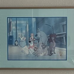 1996 Disney Oliver & Co Lithograph
