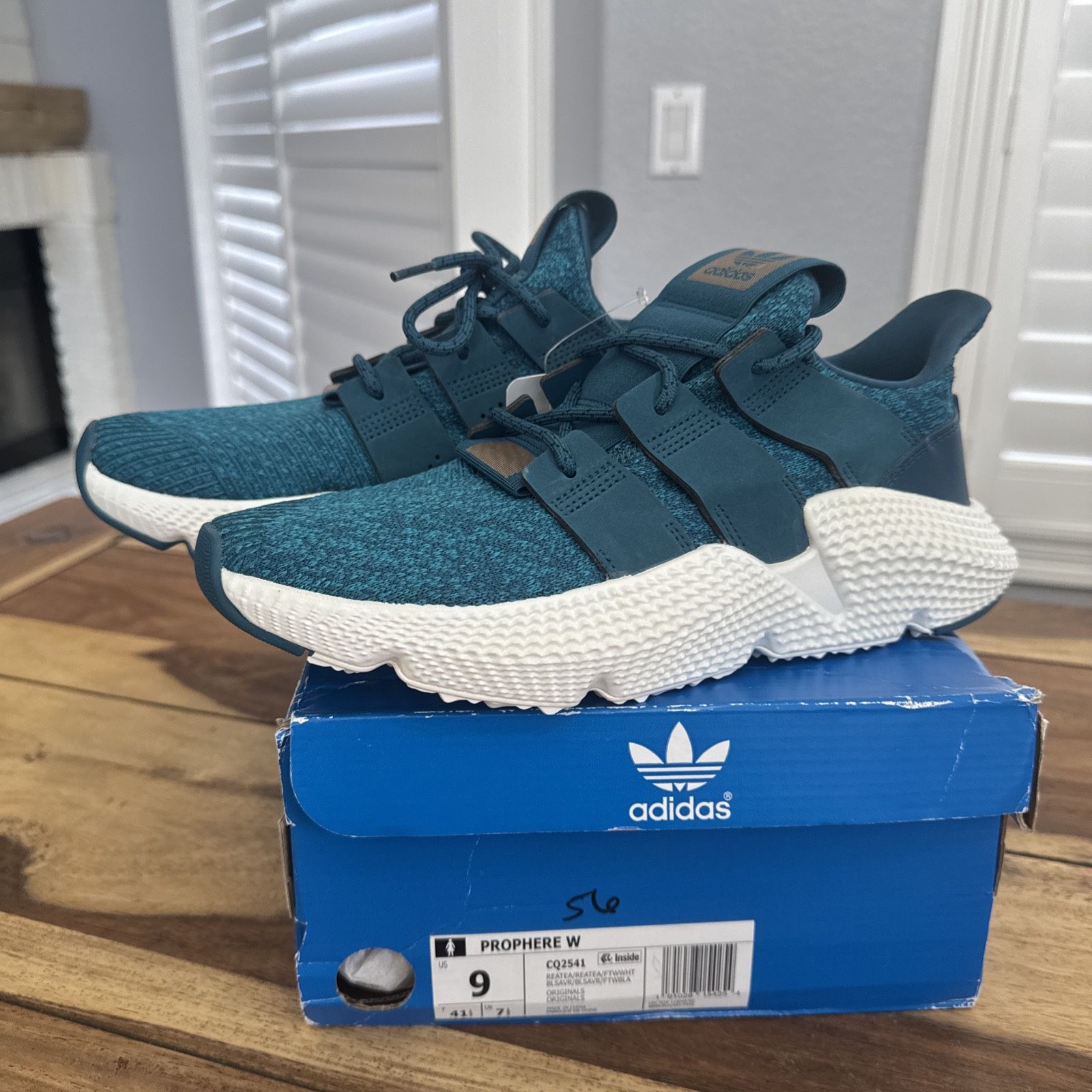 Adidas Shoes Sneakers Prophere W Aqua White Copper Women’s Size 9 CQ2541 Originals 