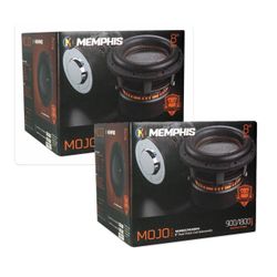 New 2 POWERFUL MEMPHIS MOJO 8” Subwoofers 