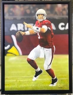 Carson Palmer #3 Arizona Cardinals Large Framed Canvas by Rob Jackson