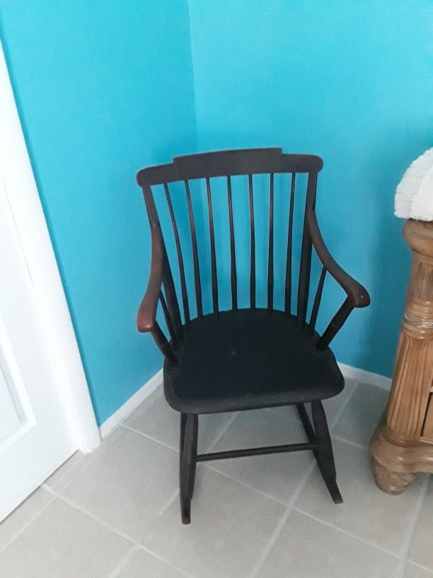 Antique Wooden Child's Rocker