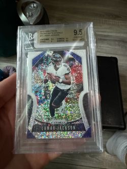 2019 Lamar Jackson White Sparkle bgs 9.5