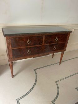 Antique French Louis XVI commode or chest of drawers, circa 1830. 