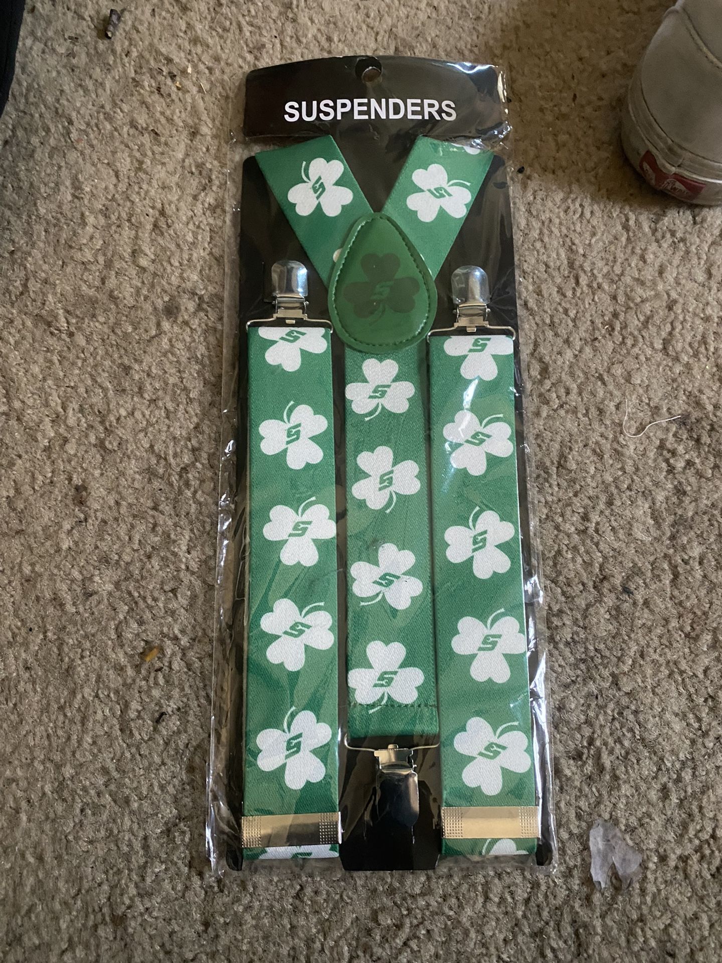 Snap On St Patrick Day Suspenders