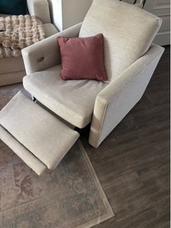 Crate & Barrel electric recliner chair