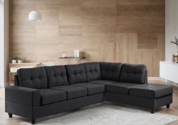 New black sectional with free delivery