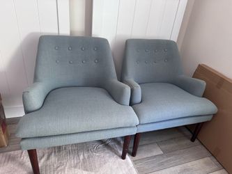 2 arm chairs.
