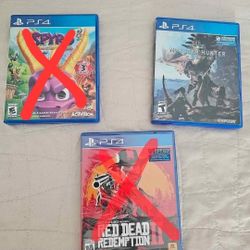 p s 4 games $10 each 