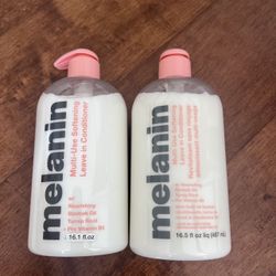 Melanin Multi-Use Softening leave In Conditioner Brand New Full Size   Both are brand new and full size.  Retails for $36 + tax at Sephora and Ulta.  