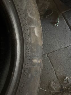 Two used tire 225 75 R16