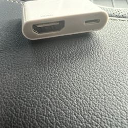 Lightning to HDMI Adapter with Lightning Digital AV Adapter 1080P, Lightning Charging Port White for Select iPhone iPad and iPod Models and HDTV Monit