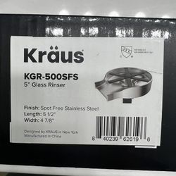 Kraus Stainless Steel 5” Glass Rinser