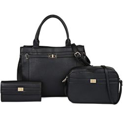 New! Handbag for Women Tote Bag Satchel Shoulder Bags Fashion Top Handle Work Bags 3pcs Purse Set