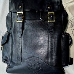 Ghurka Backpack - Blazer No. 278 - Black Leather (Vintage)