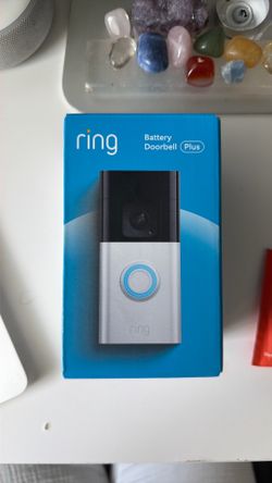 NEW Ring Battery Doorbell Plus (Satin Nickel) – Sealed in Box