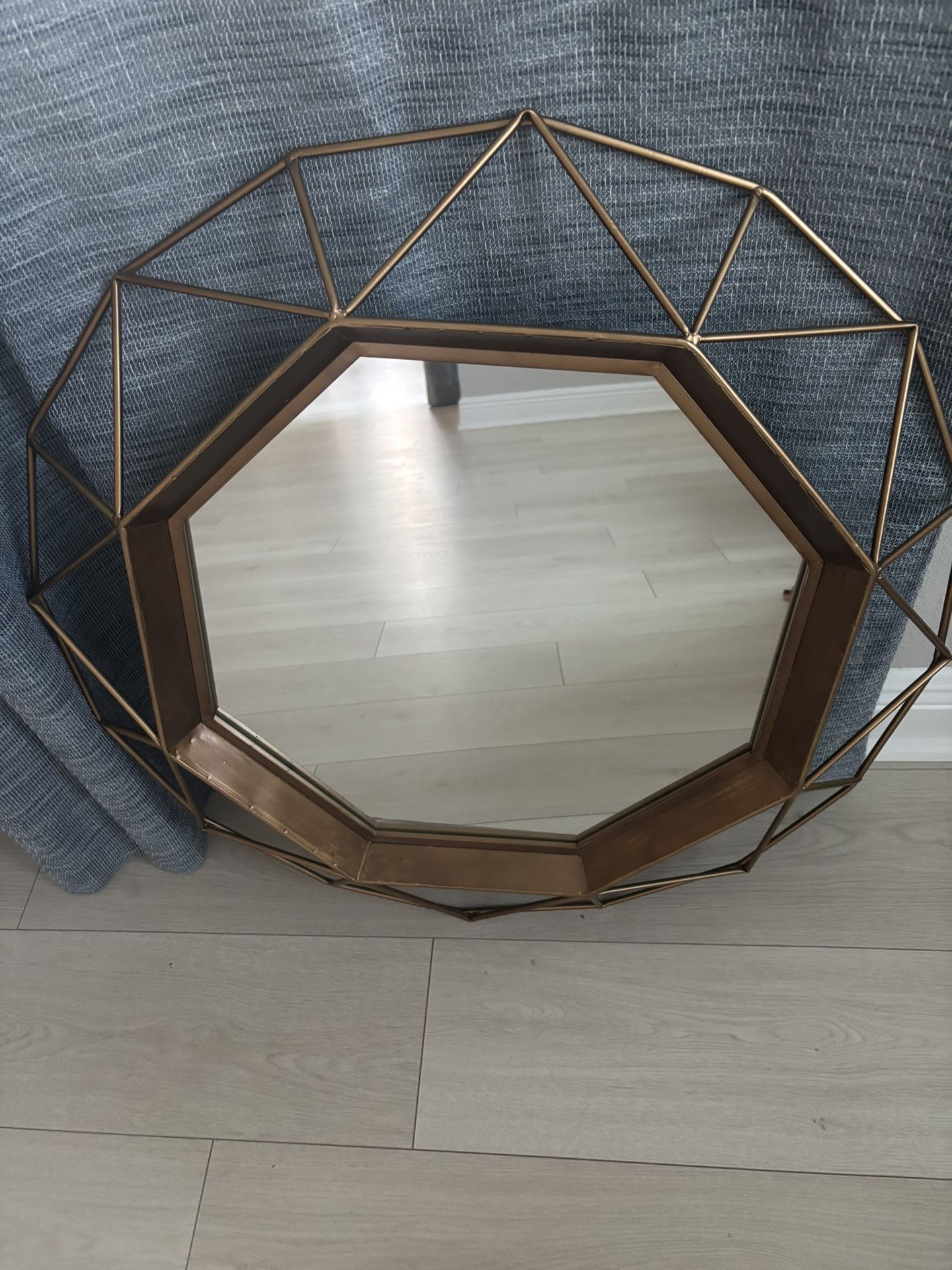 Metal Geometric Mirror