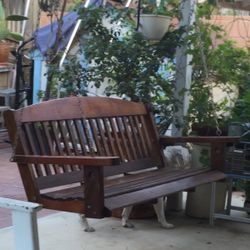 Wooden Porch Swing