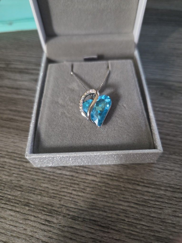 Blue Heart necklace
