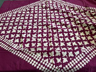 Artisan Indian Hand-Block Print Cotton Tablecloth Set (Includes 6 Napkins)