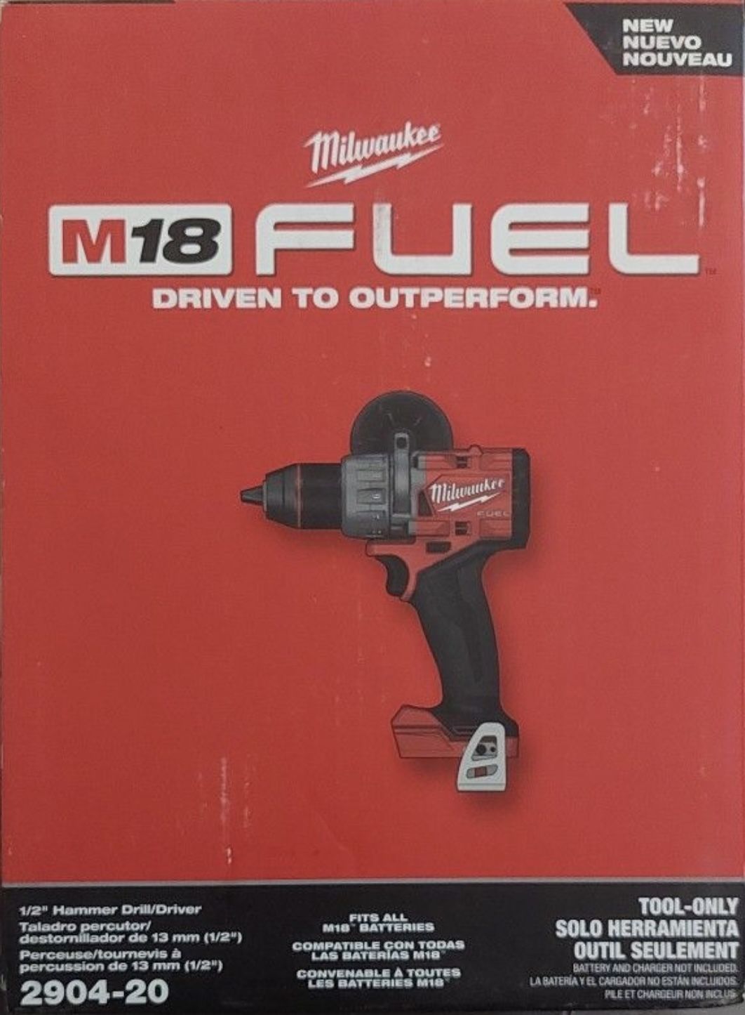 Milwaukee M18 FUEL 18V Lithium-Ion Brushless Cordless 1/2 in. Hammer Drill/Driver 