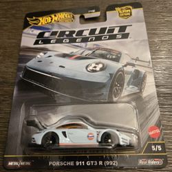 Hot Wheels Premium Circuit Legends Light Blue Porsche 911 GT3R (992) 5/5