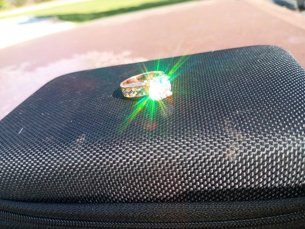 3 Carat Lab Grown PRINCESS CUT MOISSANITE Rose Gold And Silver Setting With Filigree Band