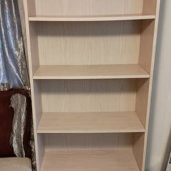 Tall 5 Shelf Bookcase in Natural Elm