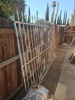 Rod Iron Gate 10 Foot Long X 6'foot 6"inch high