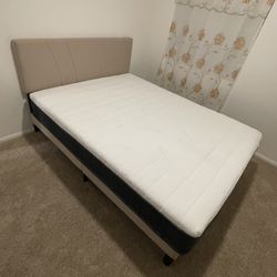 Queen Bed Frame AND mattress 