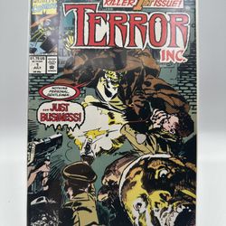 Terror Inc. #1 1992 Marvel Comic Book Killer Horror Comics Modern Age