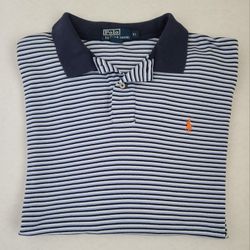 Ralph Lauren Polo Blue & White Mesh Size XL