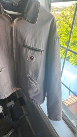 distressed Carhartt Leathers Men Jacket