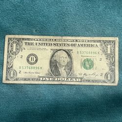 One Dollar Bill Series 2006.$299.00