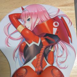Anime Girl 3D Mouse Pad with Wrist Rest