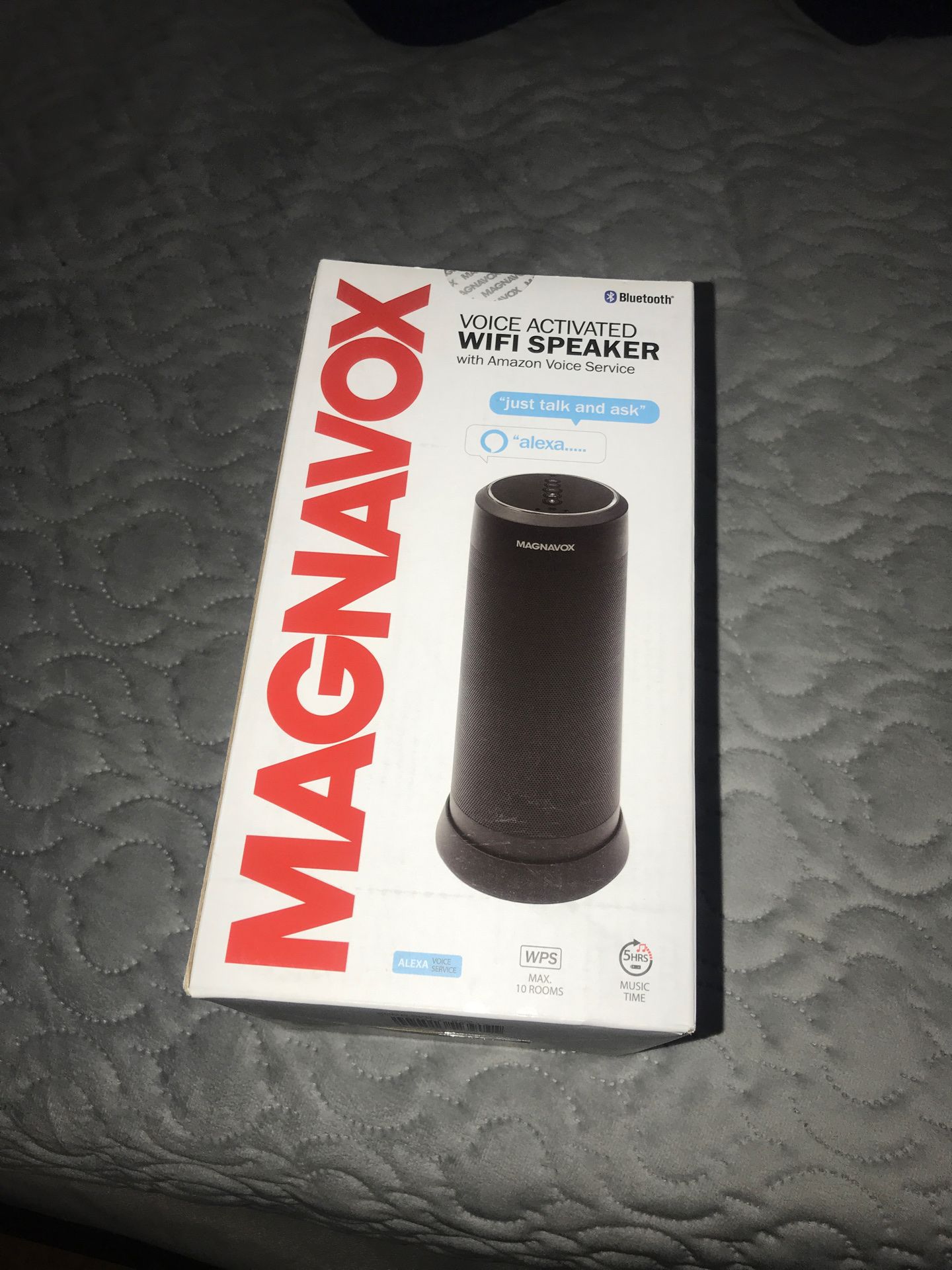 Magnavox bluetooth speaker with Alexa