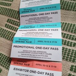 4 Washington State Fair Tickets 