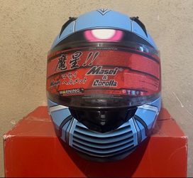 GUNDAM Masei 850 Blue Tiger Zaku Motorcycle Harley KTM DOT HELMET Small Size K2