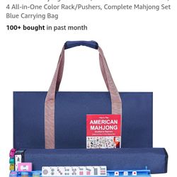 Majong Bundle! Complete Game Set//Beautiful Table Cover// Storage Boxes