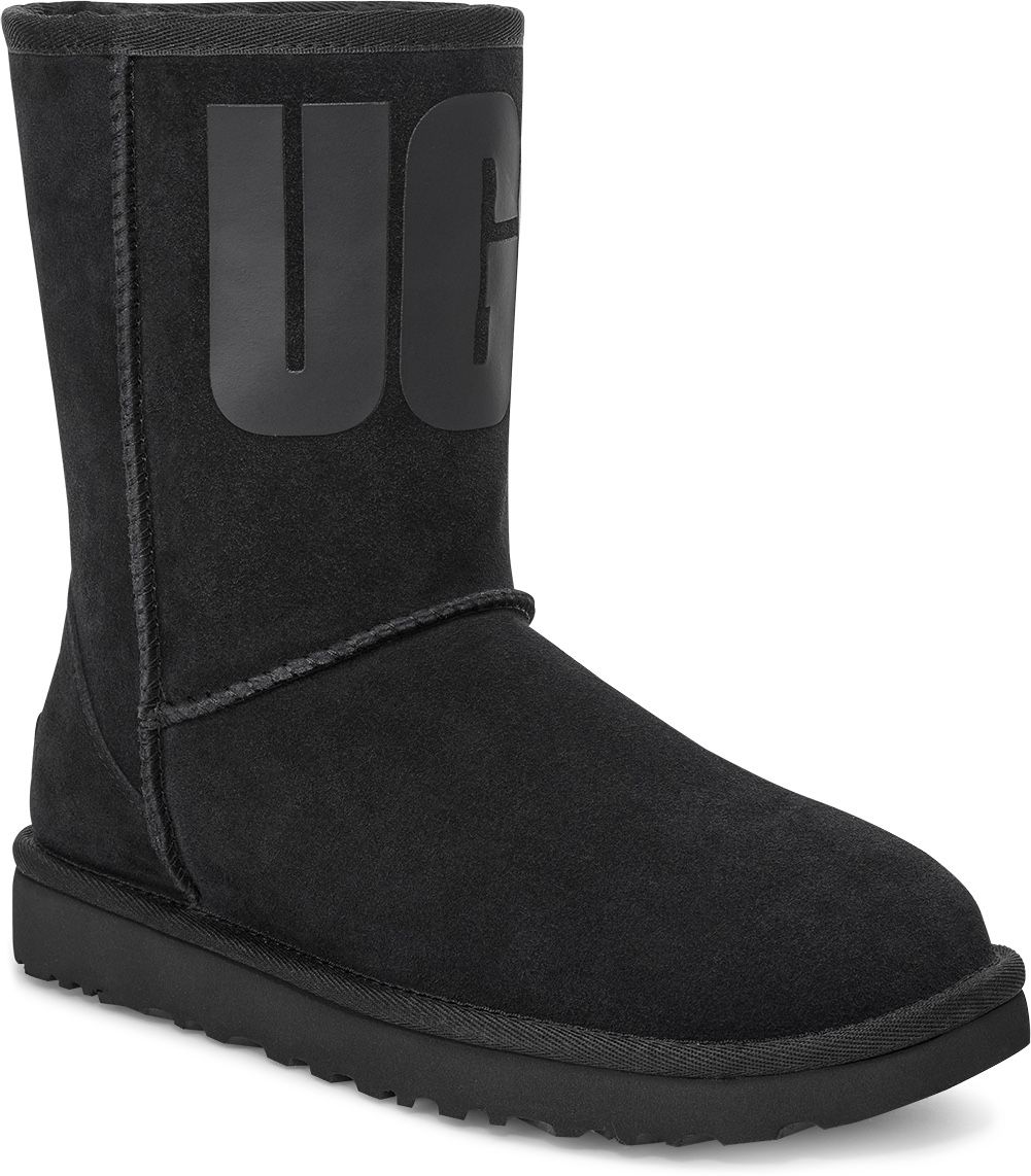 Ugg Boots - Black Logo - Sz 9- No Box ****MAKE ME AN OFFER****