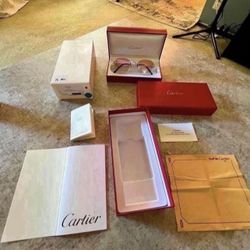 Vintage Cartier SunGlasses Mid 1990 /2000  100% Authentic Platinum Frames 