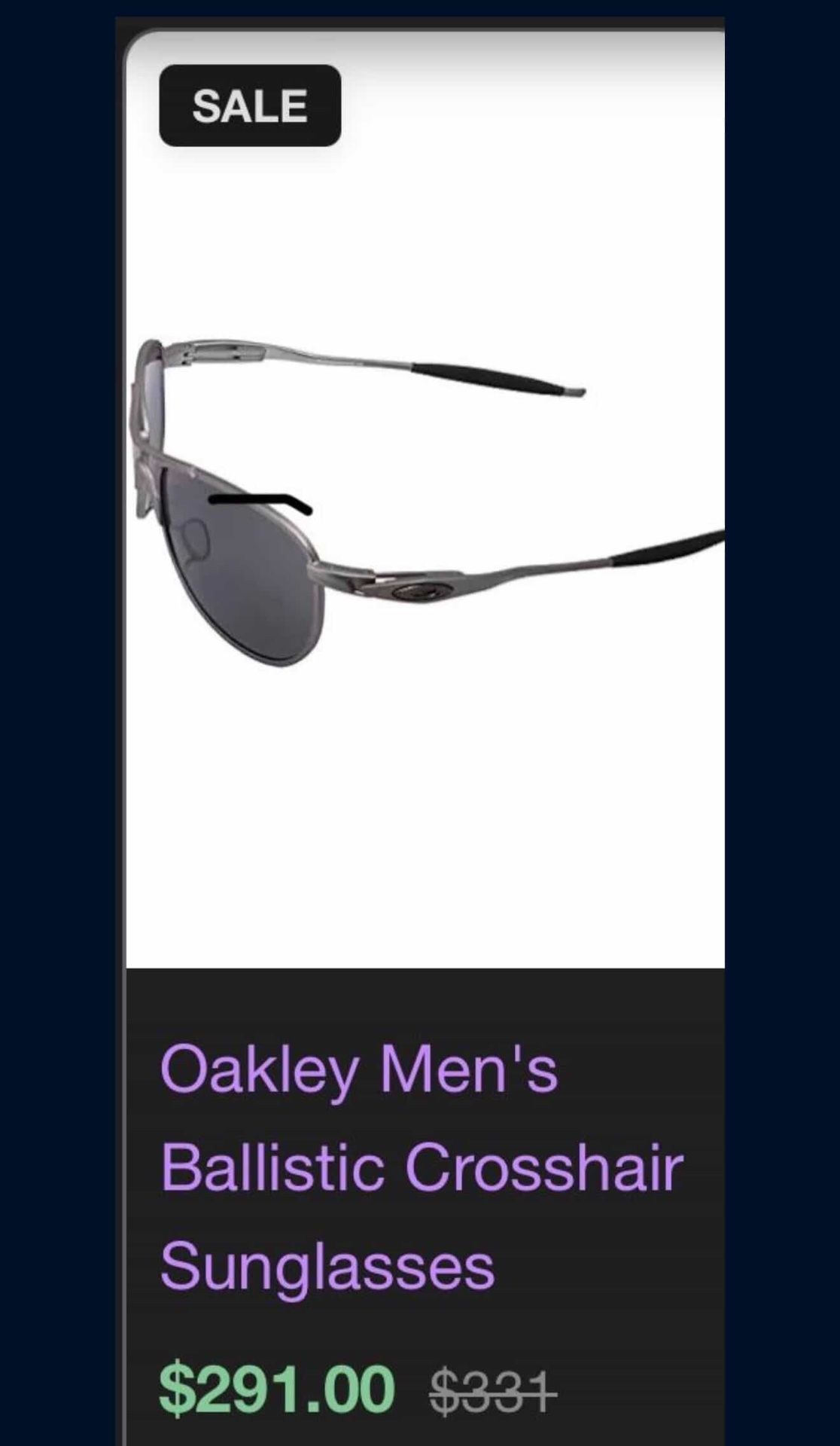 Men’s Oakley Sunglasses (Price Is Negotiable)